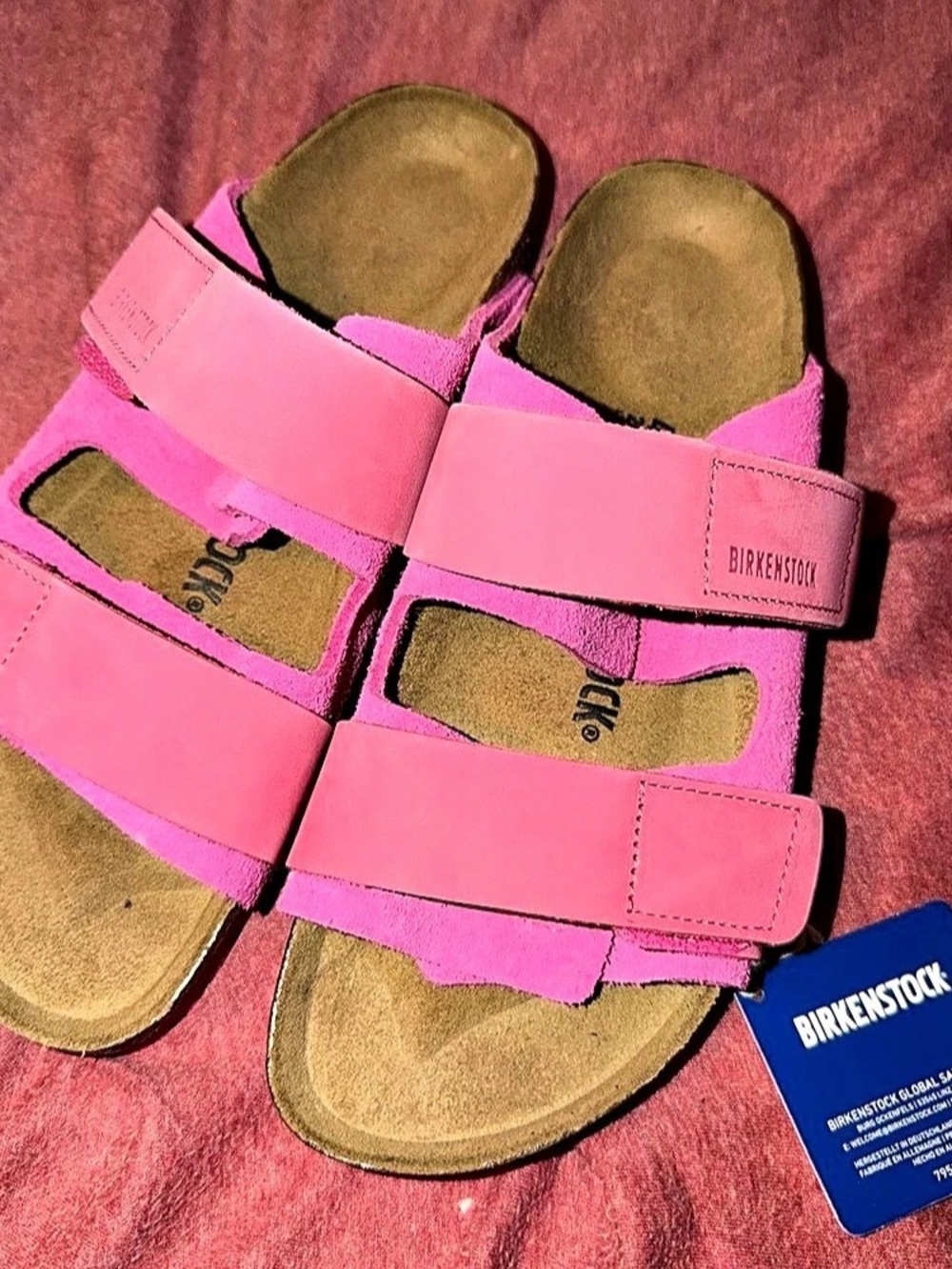 Pink Suede Birkenstock Sandals